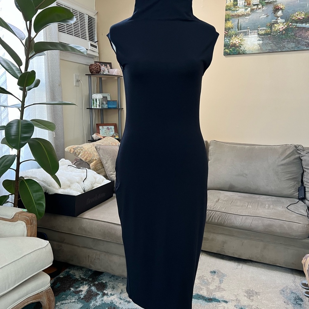Kenneth Cole New York Black Midi Dress - S